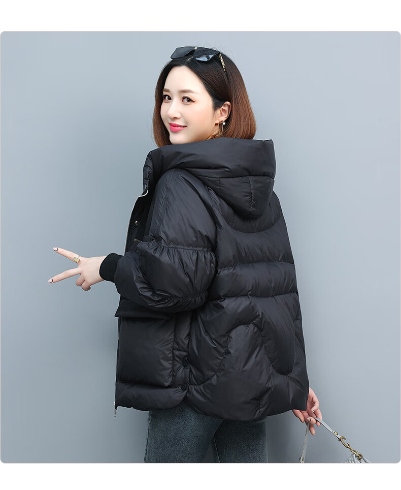 衣典零一羽绒棉服女短款2021冬季女装冬装新款韩版休闲宽松女士小棉袄