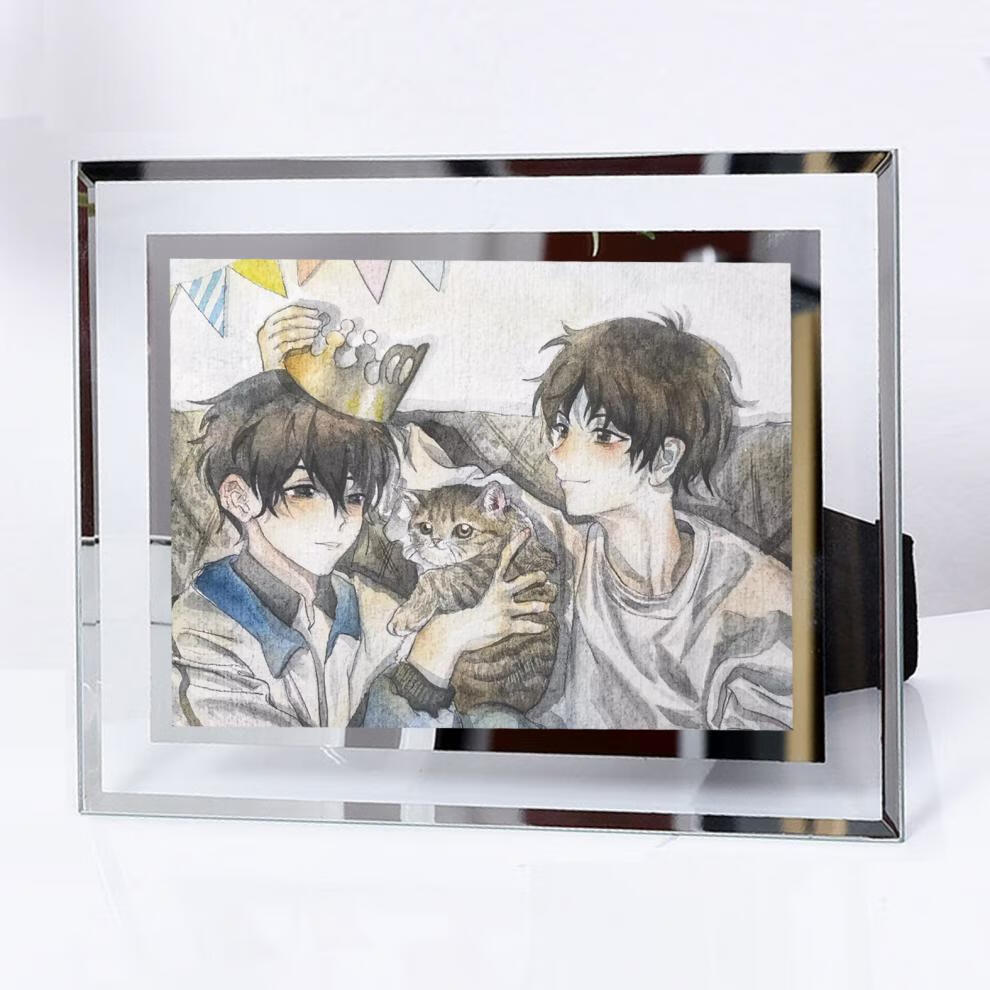 某某2周边定相框立牌盛望江添海报吧唧钥匙扣原耽动漫二次元卡牌46寸