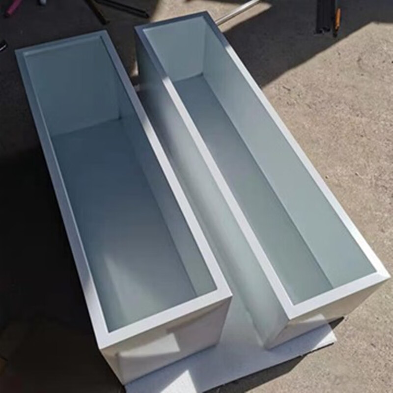 户外金属不锈钢花箱花池坛 正 长方形花槽售楼部外摆组合种植花艺 400