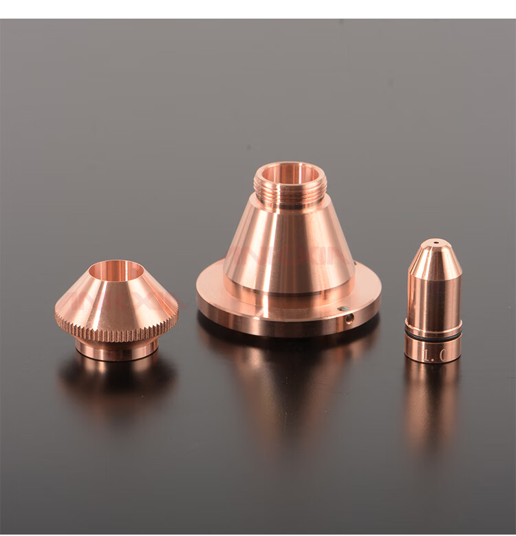 适用于光纤激光切割机喷嘴铜嘴单双层紫铜喷头铜头大族宏山嘉强楚天