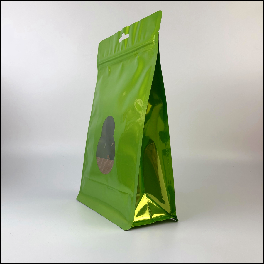 茶叶包装袋铝箔袋八边封立体袋红茶绿茶半斤装密封袋500g自封袋子红色