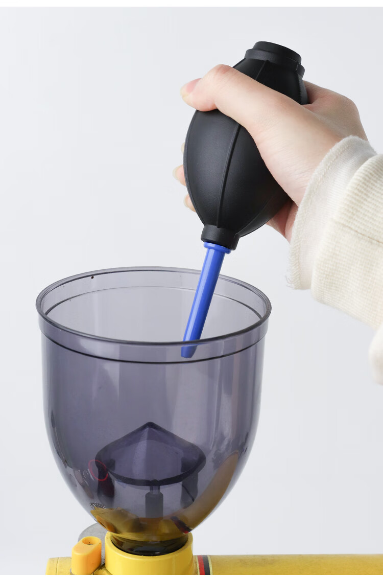 气吹 相机镜头多用除尘按压吹式工具 吹尘球扁平款灰色(白刷)【图片