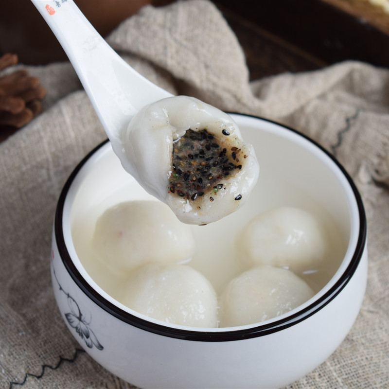 东北老式元宵无蔗糖木糖醇制作手工摇制汤圆五仁黑芝麻馅500g 木糖醇