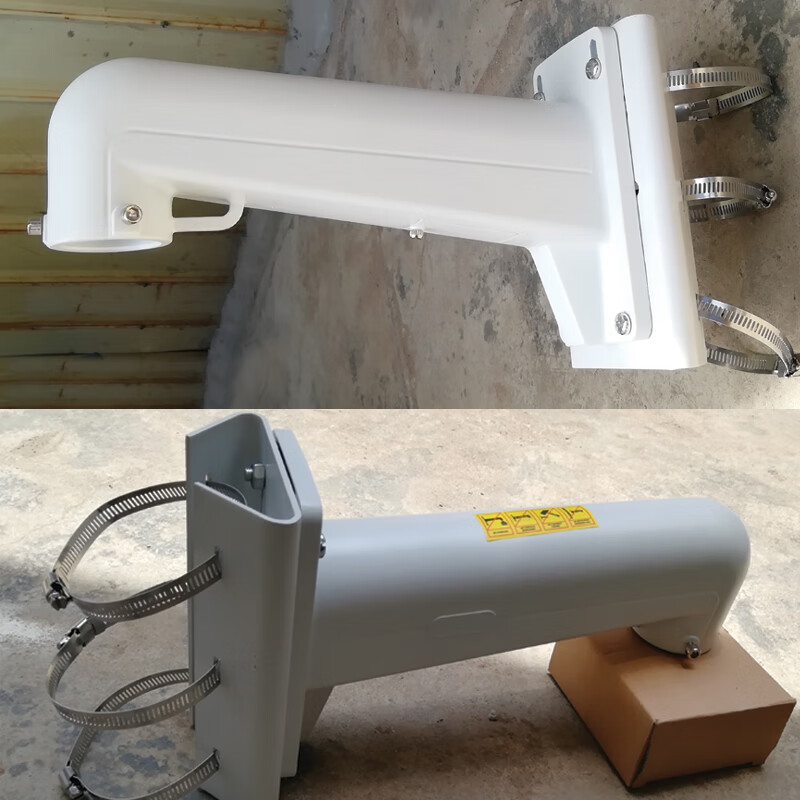 凯之讯海康通用监控立杆抱箍支架/电线杆抱板加厚天网横杆铁板护罩