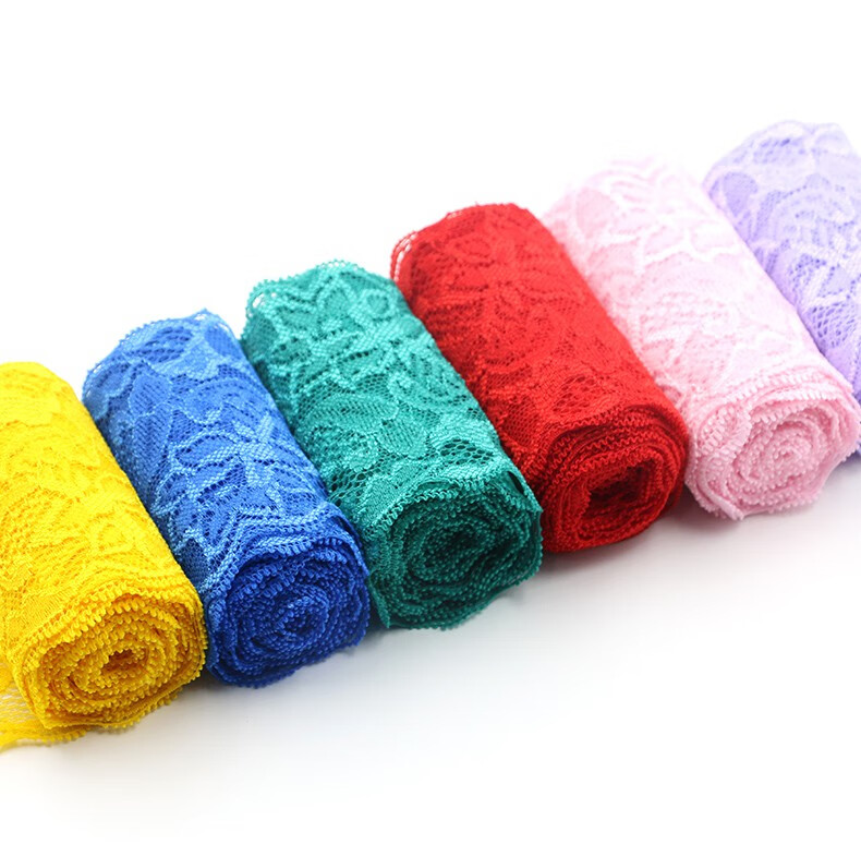 镂空力蕾丝花边白衣服裙边装饰蕾丝边辅料diy布料 红2米