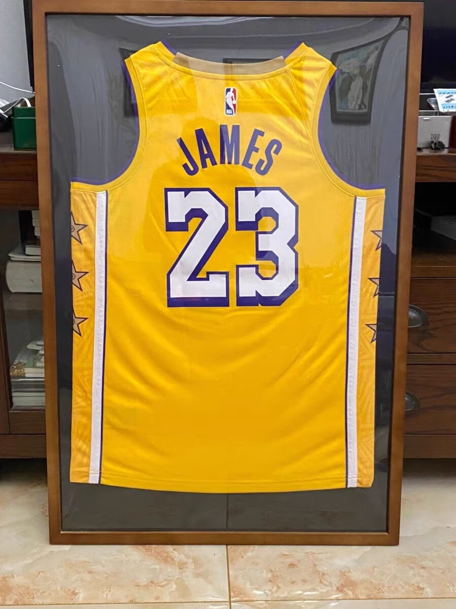 球星推荐nba詹姆斯库里球衣相框乔丹科比球衣装裱相框画框科比球衣挂