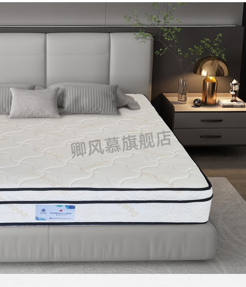 皖宝乳胶床垫皖宝床垫席梦思乳胶椰棕床垫硬垫布袋弹簧精钢软硬两用