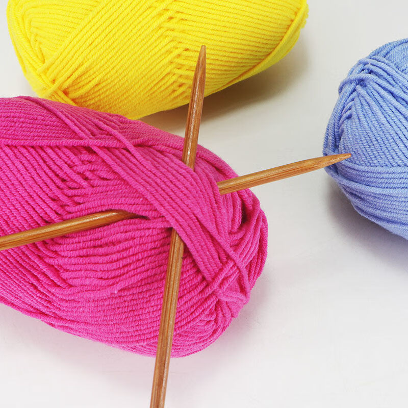 毛衣针碳化竹针毛线直针棒针套装编织围巾帽子毛线签针40/27厘米 短针