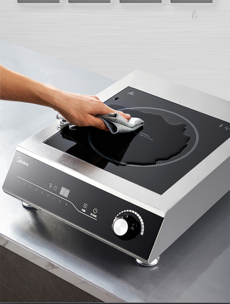 美的(midea)商用电磁炉3500w大功率猛火灶大火力爆炒不锈钢电炉灶4d