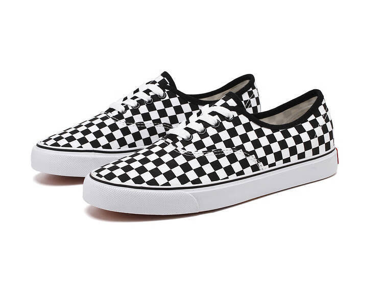 鞋男韩版百搭休闲板鞋春季透气一脚蹬懒人情侣鞋710黑白格子系带38女