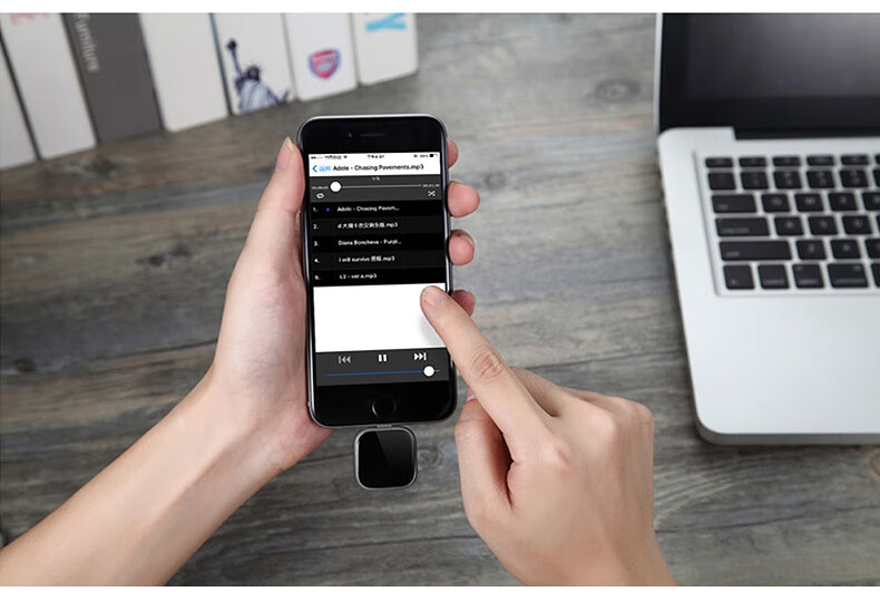 aoro苹果iphone12promax多功能指纹加密u盘ipad平板电脑外置存储卡