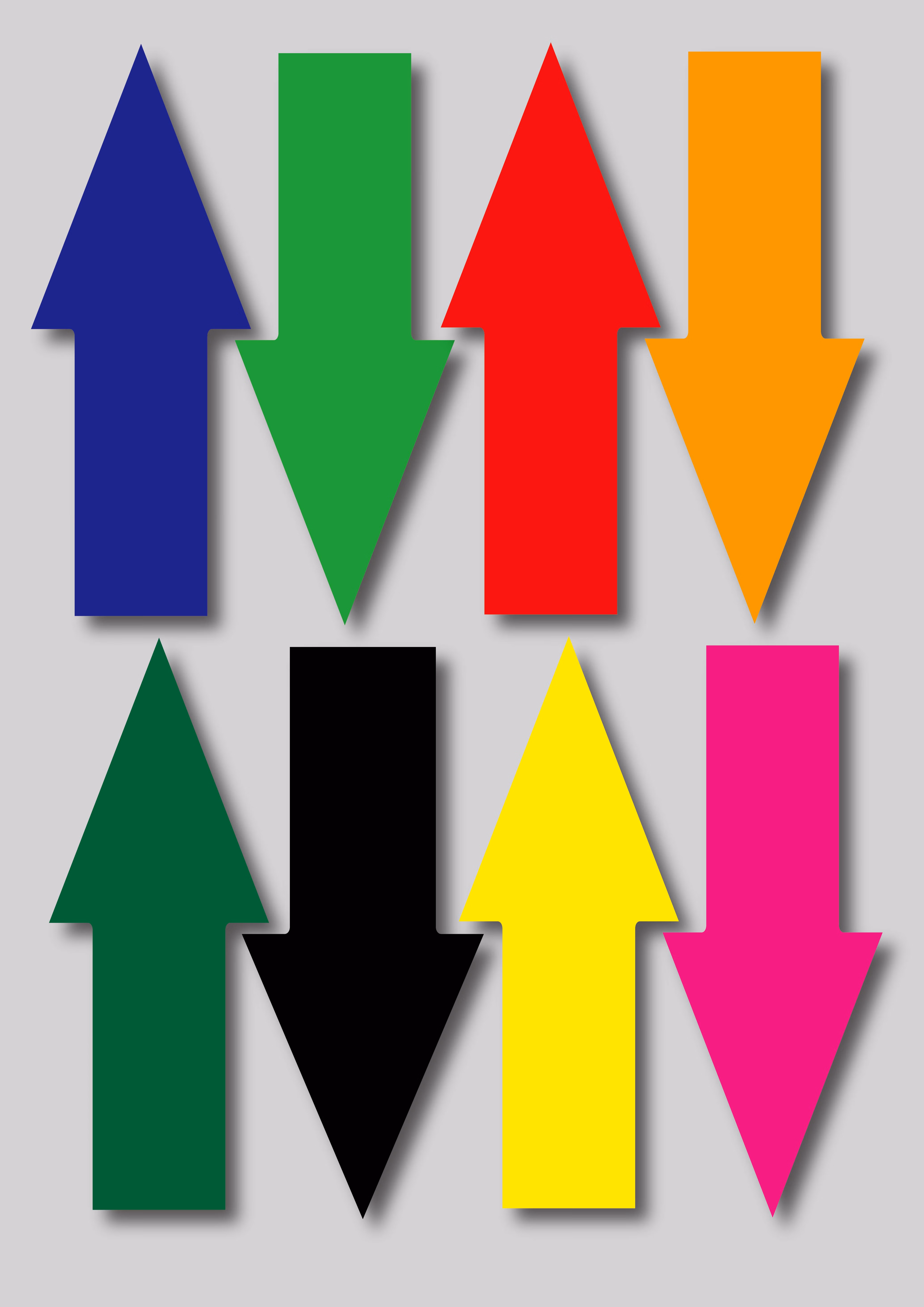 2022新款可狄kedi防水防油管道流向箭头贴纸不干胶方向标识标签各种