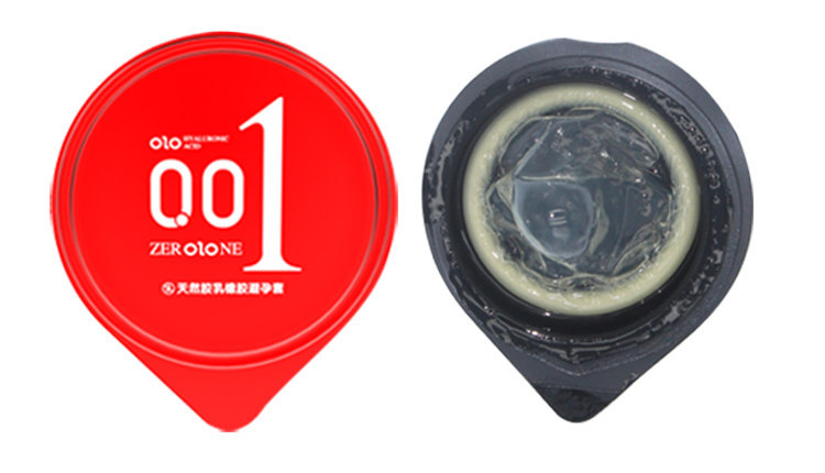 olo玻尿酸安全套 丝薄001套3只宾馆酒店成人用品超薄持久避孕套中英文