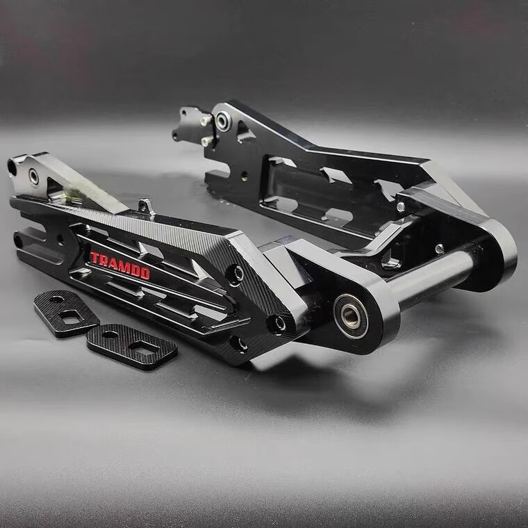 ngt直上改装后铝合金电动车改装专用后车架 二代剑型平叉蓝色【图片