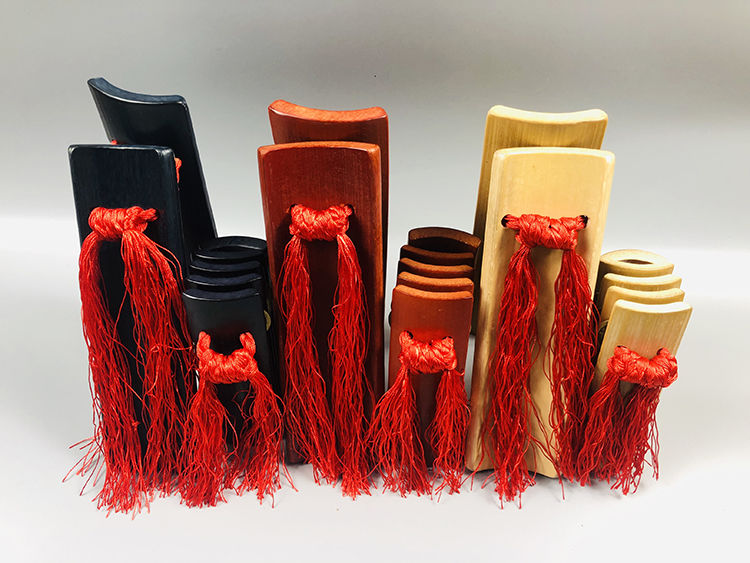 快板入门成人小学生儿童初学相声表演道具老竹响板一对款快板黑色儿童