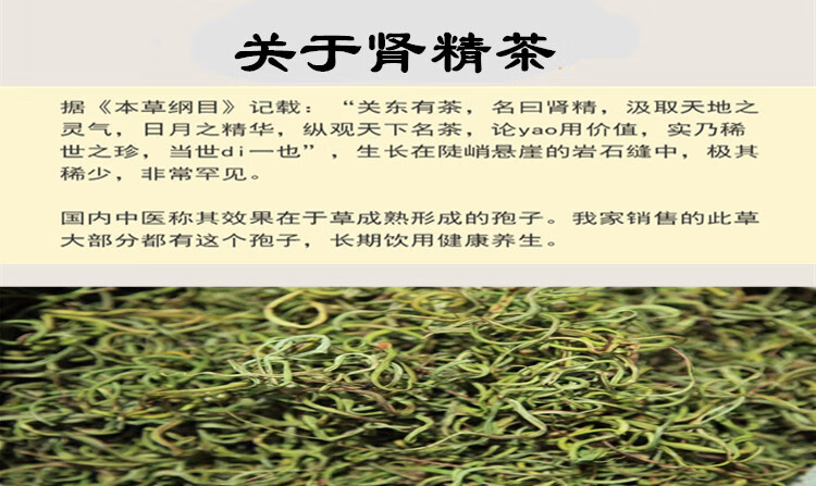 5折长白山肾精茶养生茶野生肾精草茶50g化石草男性补精肾持长久