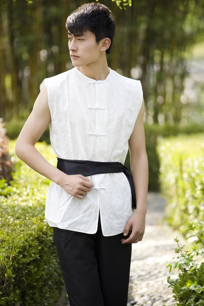 戈普旗陕北民歌舞蹈演出服装男农民腰鼓秧歌服店小二渔夫表演服装