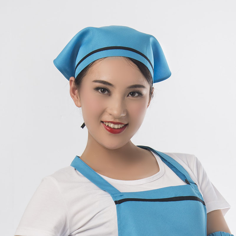 户外用品三角头巾韩版厨房女服务员工作三角巾卫生防油烟包头食堂餐厅