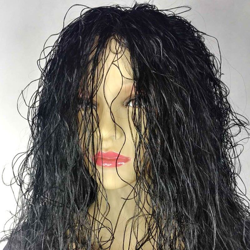 乞丐假发通用表演出道具直播抖音搞笑疯子cos蓬乱狂人野人假头套 棕色