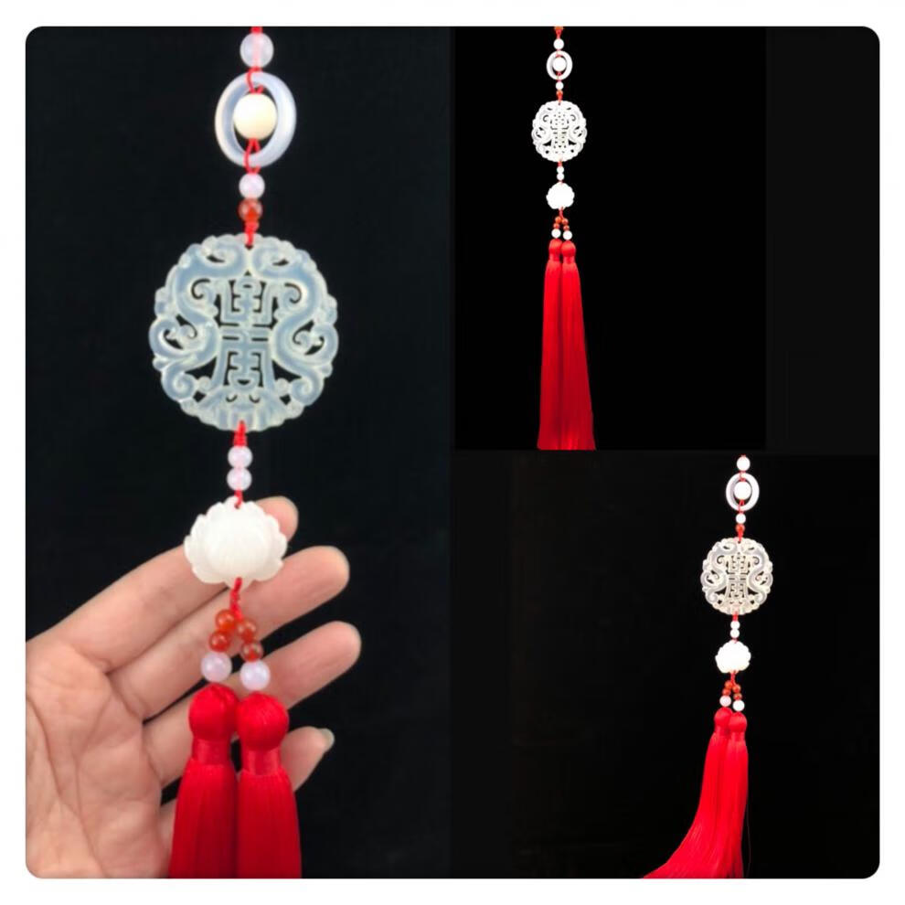 古风汉服玉佩流苏腰佩古装禁步腰间配饰中式压襟情侣定情信物道具双龙