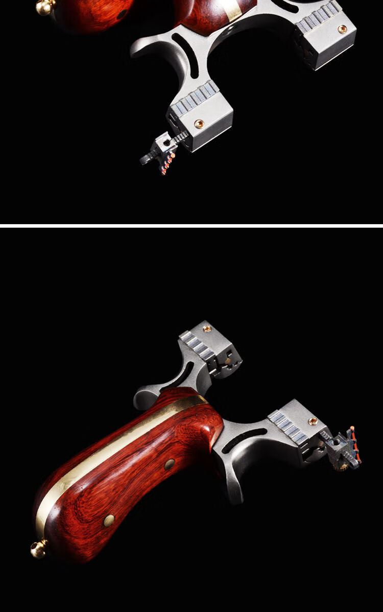 新款扁皮弹弓大鹏狼牙机械快压不锈钢户外竞技弹工器户外弹弓快压皮筋