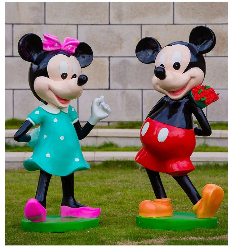 迪士尼(disney)卡通米奇米妮雕塑玻璃钢人物商场老鼠唐老鸭幼儿园装饰