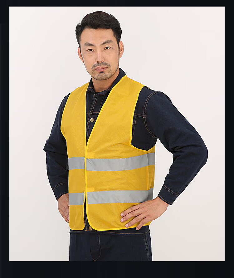 环卫反光衣施工车用年检反光马甲绿化园林工人劳务反光背心透气小蓝网
