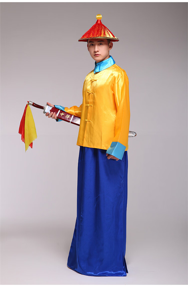 抒融黄马褂男 护卫服黄马褂清朝御前带刀侍卫大内高手锦衣卫官兵男装