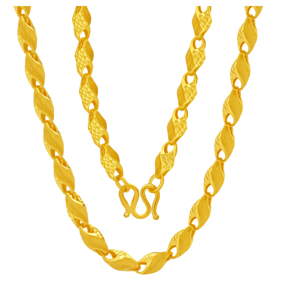 沁帝珠宝 黄金项链男士加粗 霸气大金链子999.