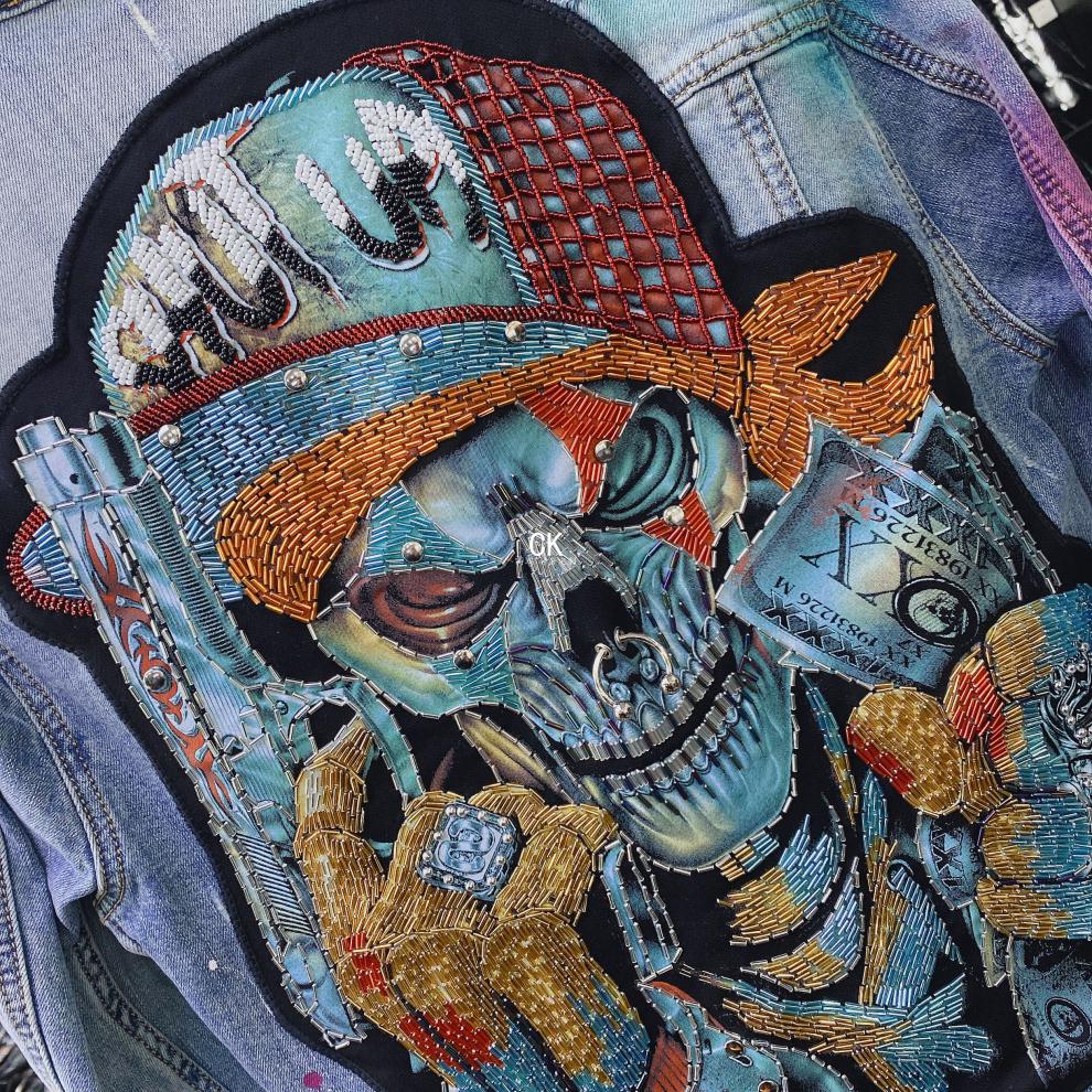 ce ck意大利国际轻奢侈品牌春季潮牌欧美男士修身牛仔衣个性潮牌帅气