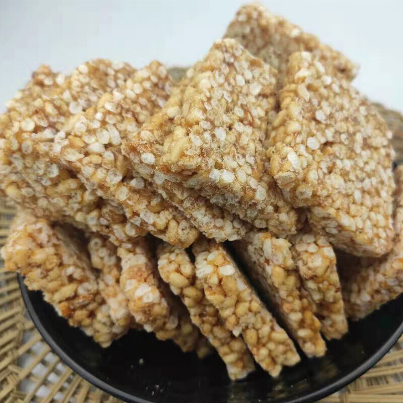 1000g湖北仙桃土特产麻叶子麦芽糖炒米天门潜江恩施特色小吃点心麻糖