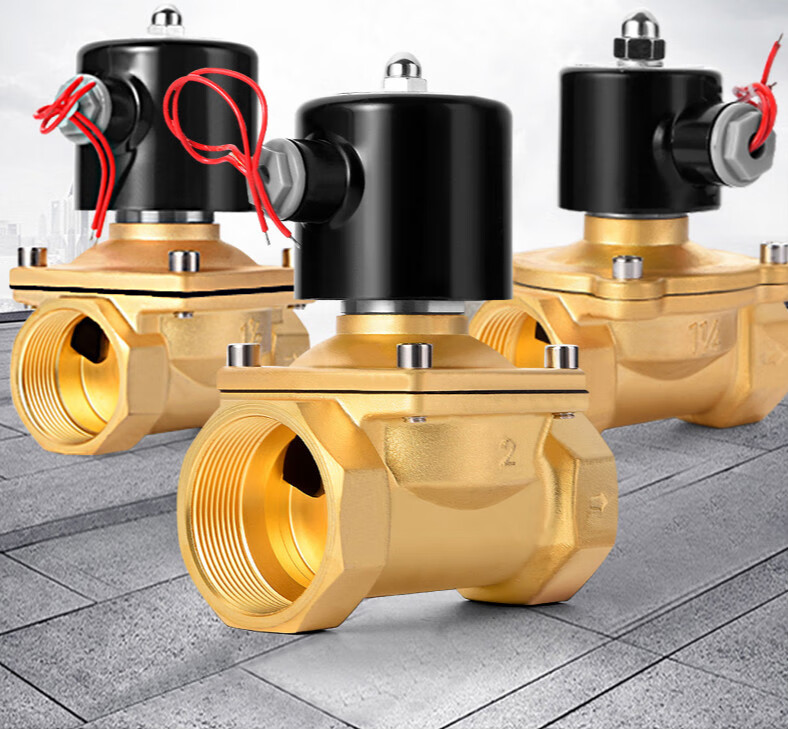 常闭电磁阀水阀220v24v12v电动电磁开关阀门46分1寸2寸dn152040502分