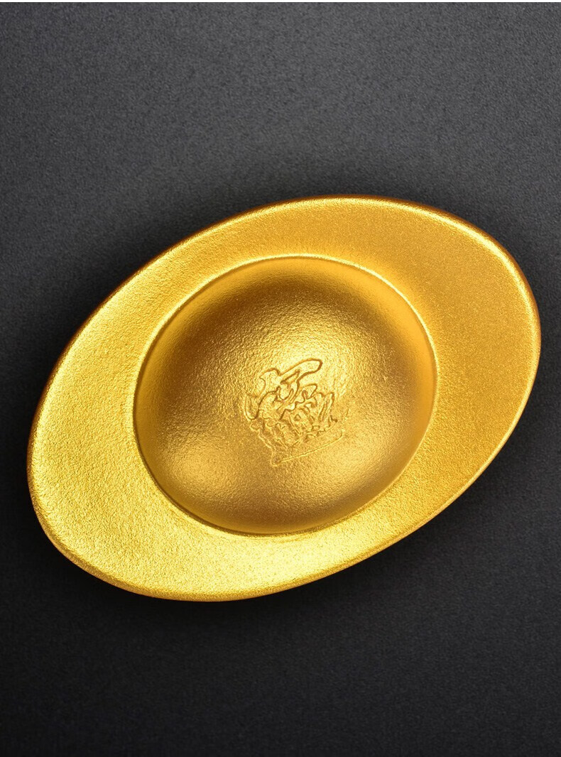 米生态家居通用可养茶台茶具配件摆设饰品个性创意精品 金元宝:纯金款