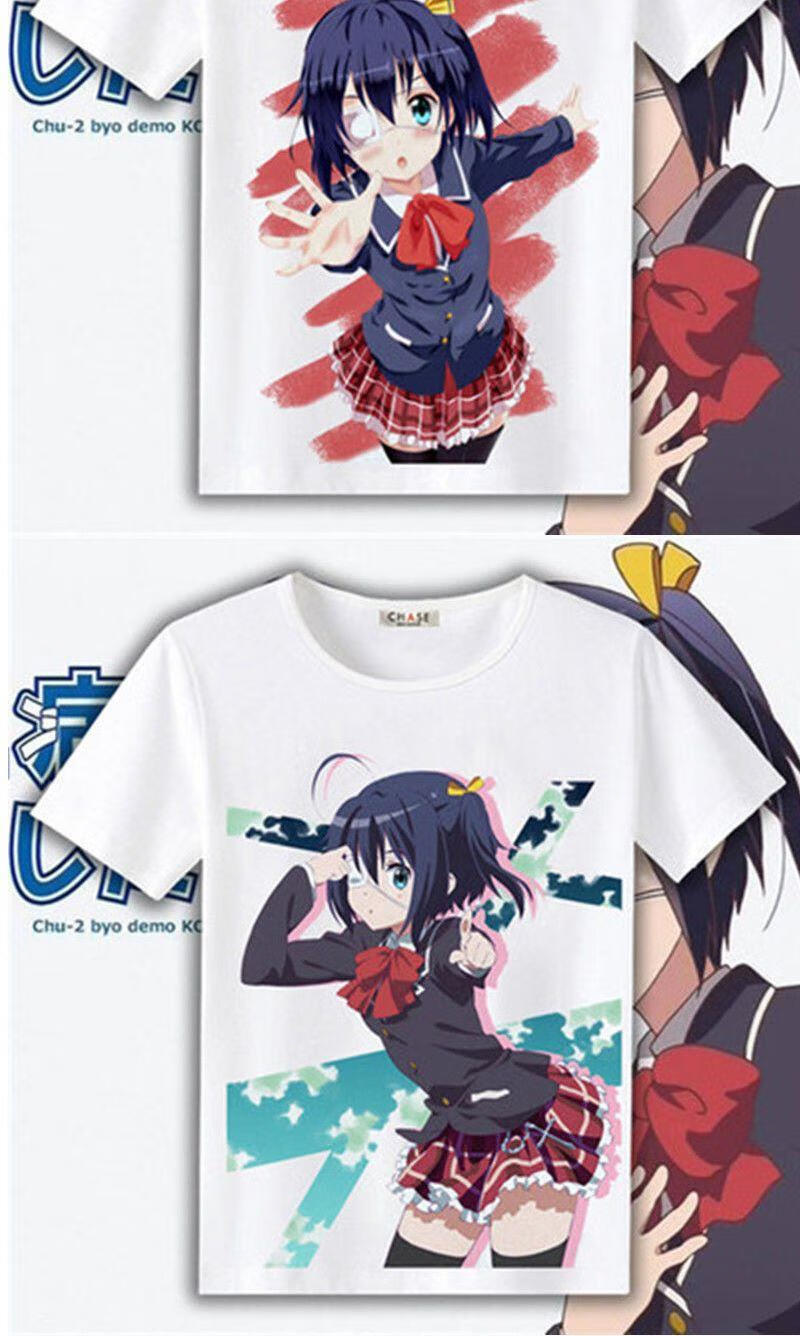 奴风中二病也要谈恋爱小鸟游六花学生短袖t动漫周边衣服二次元服装7l
