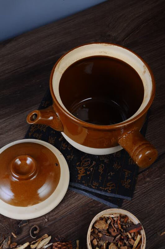 老式砂锅煎药熬药大号小号锅壶传统熬中药罐子明火陶瓷土陶养生煲半釉