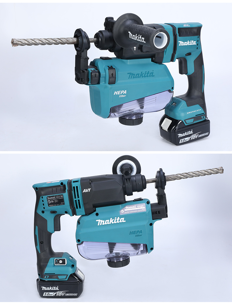 【】牧·田无刷电锤日本牧田锂电电锤充电冲击钻18v轻捶无刷两用dhr