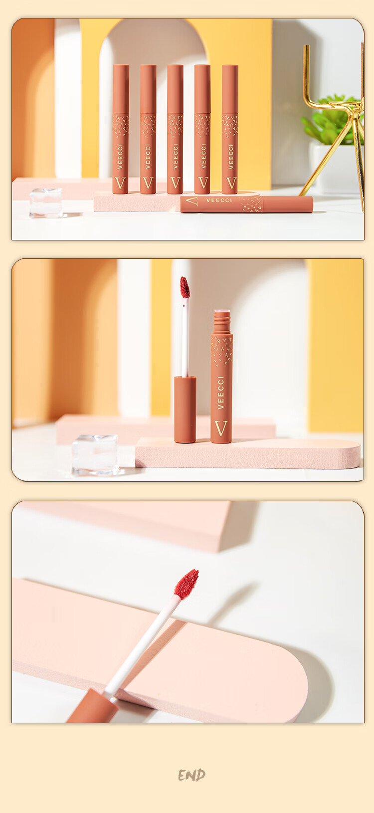 唐心蛋 veecci唯资唇泥丝绒雾面哑光唇釉平价学生 #09 邂逅玫瑰