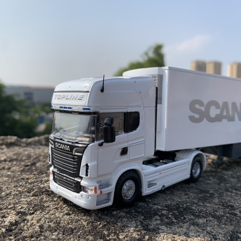 1:50斯堪尼亚重型半挂车合金货车模型摆件定制 型摆件定制【图片 价格