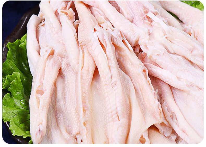 无骨鸭掌脱骨500g去骨鸭爪冷冻食品批发鸭脚火锅食材配菜烧烤 无骨