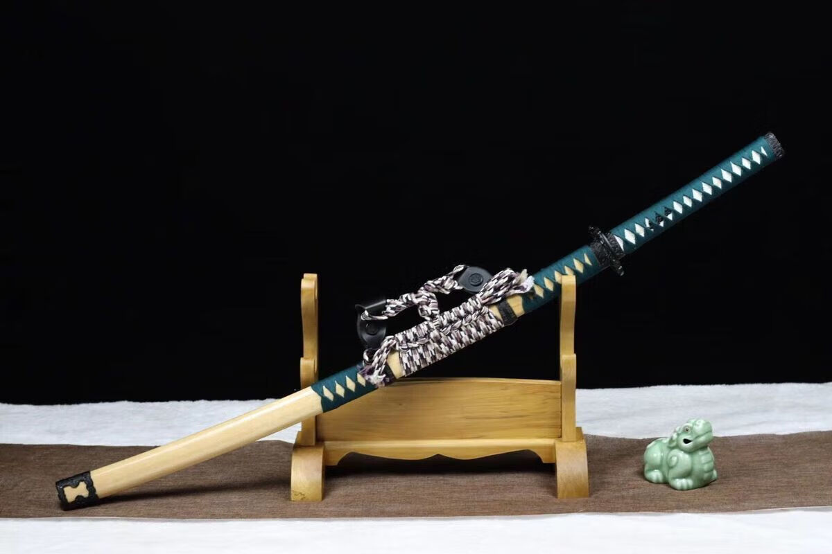 日本居合道木刀竹刀武士刃东洋拔刀术训练表演cos一体带鞘未开刃朋友