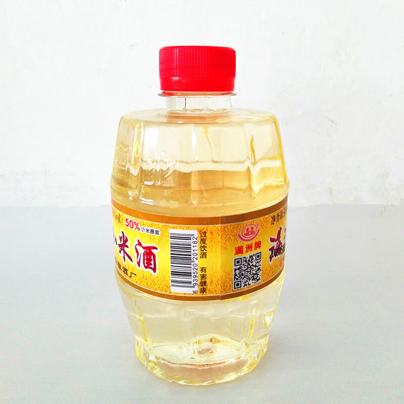满洲小米酒42度原浆中国东北酒500毫升瓶装浓香型口粮养生酒 小米养生