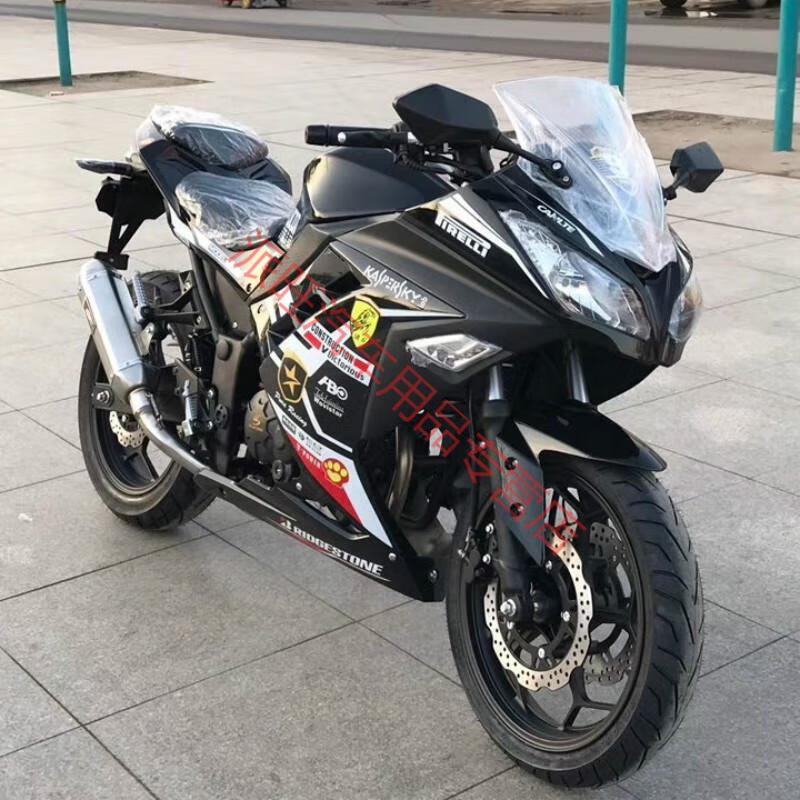 双缸200单杠400水冷地平线s款雅马哈r3v6重机趴赛摩托跑黑色国四电喷