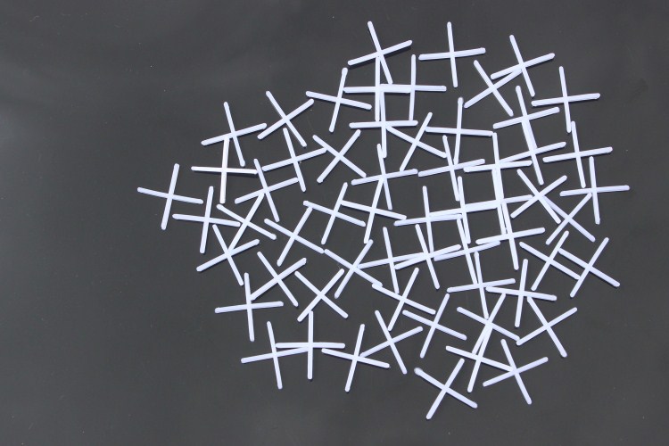 贴砖十字卡子十字架胶粒地砖铺贴定位卡位器瓷砖留缝塑料卡152mm家装