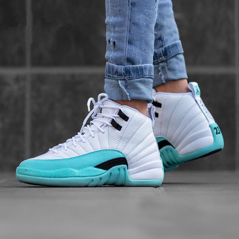 nike耐克新款女鞋air jordan aj12 gs篮球缓震耐磨运动鞋 510815-001