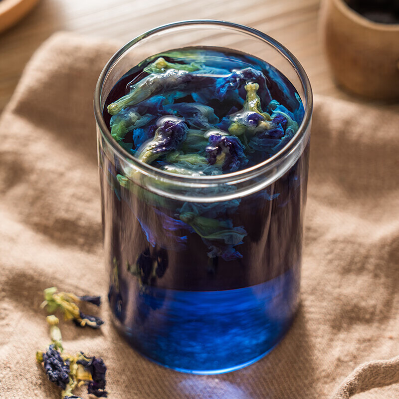 蝶豆花500g干花蓝蝴蝶花茶烘焙粉食用水果茶干蝶豆花茶