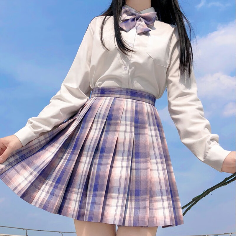 花颜绘jk制服格裙子全套装秋冬季打底半身裙百褶裙连衣裙电竞少女学生