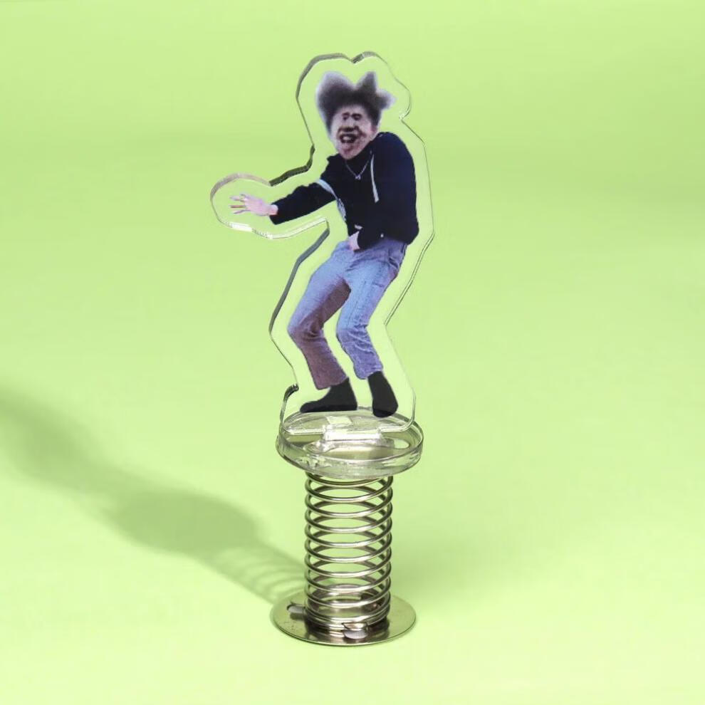 【jd好物】ikun车载蔡徐坤车摆件小黑子坤坤电动车弹簧摇摇乐鸡你太美