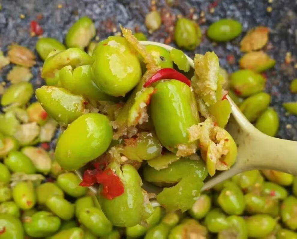 新鲜现踏黄榄茂名高州特产腌制橄榄香榄电白舂黄榄当天现发400克山姜