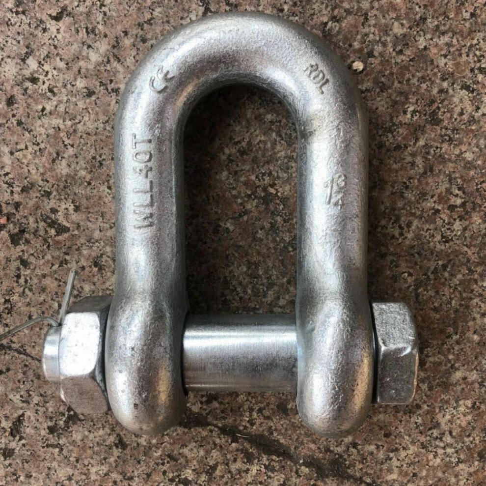 起重卸扣u型扣高强度直形扣u型卡环卡扣保险扣连接扣吊环拖车钩 9.