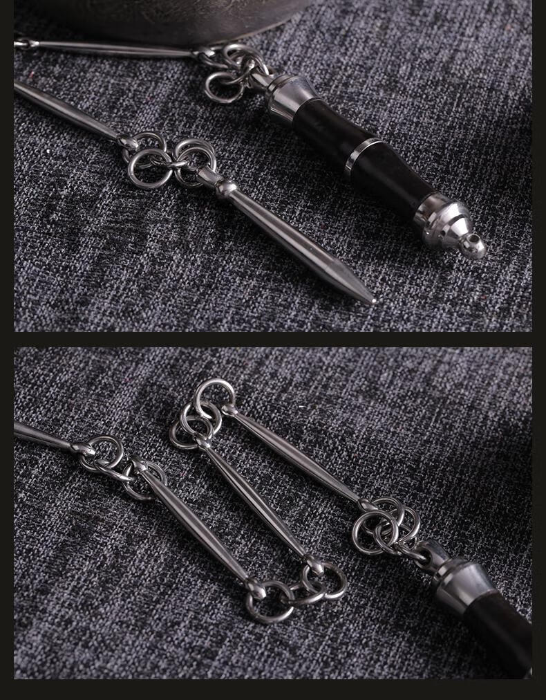 李子键不锈钢九节鞭武术表演鞭训练鞭防身钢鞭十八般软教程鞭彩健身